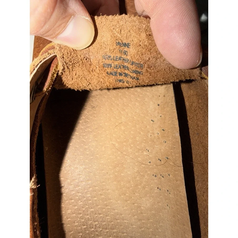 POLO RALPH LAUREN Men's Bienne Oil‎ Tumbled Leather Boat Shoes Tan US 11